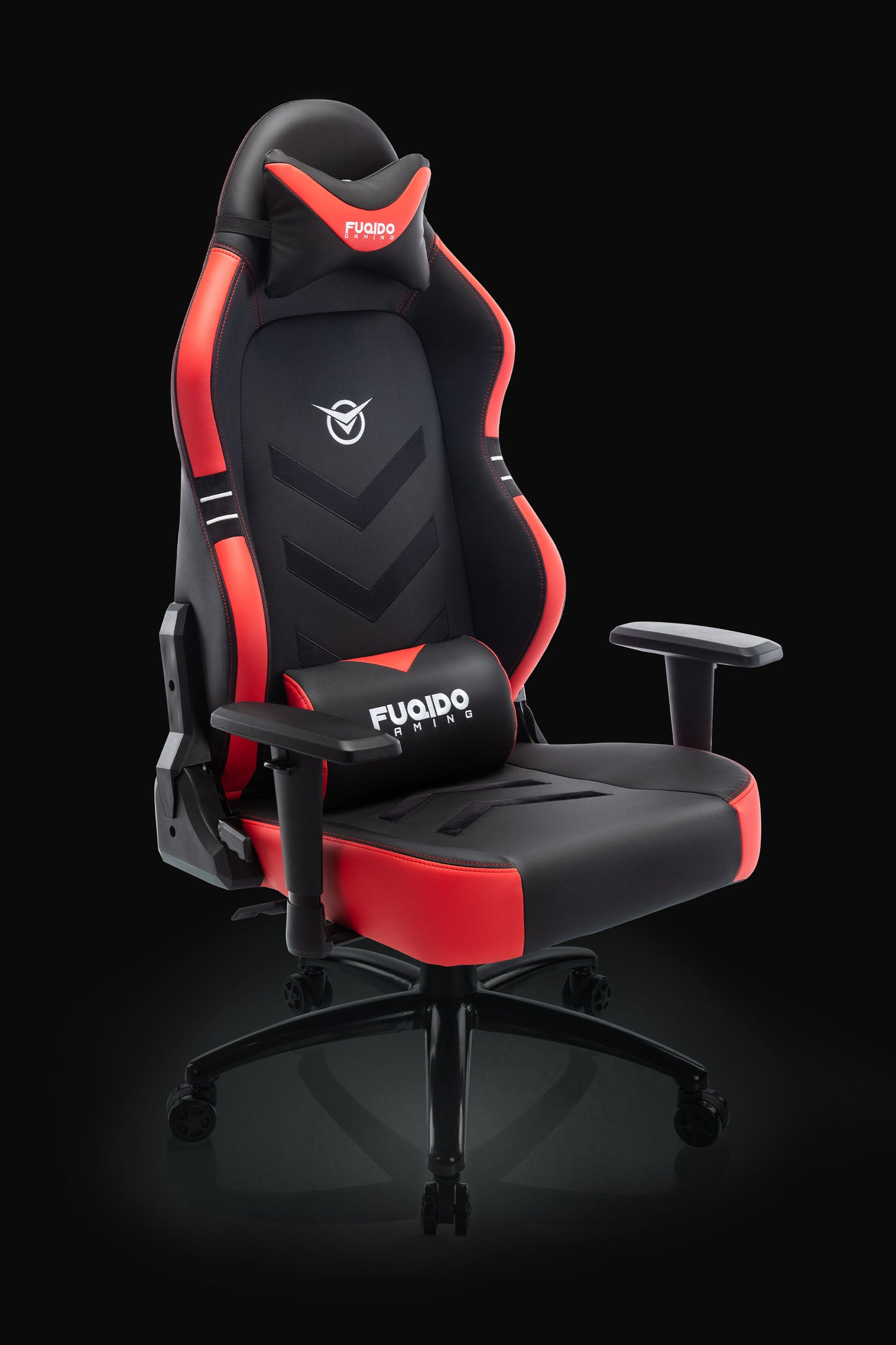 FUQIDO big and tall gaming chair 1325 series black and red#color_red
