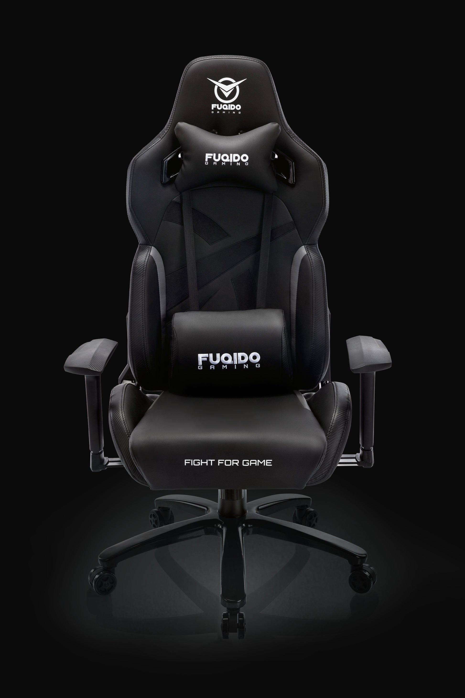 FUQIDO big and tall gaming chair 6627 series black and gray#color_gray