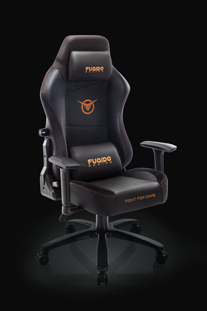 FUQIDO big and tall gaming chair with built-in lumbar support 5110 series#color_black