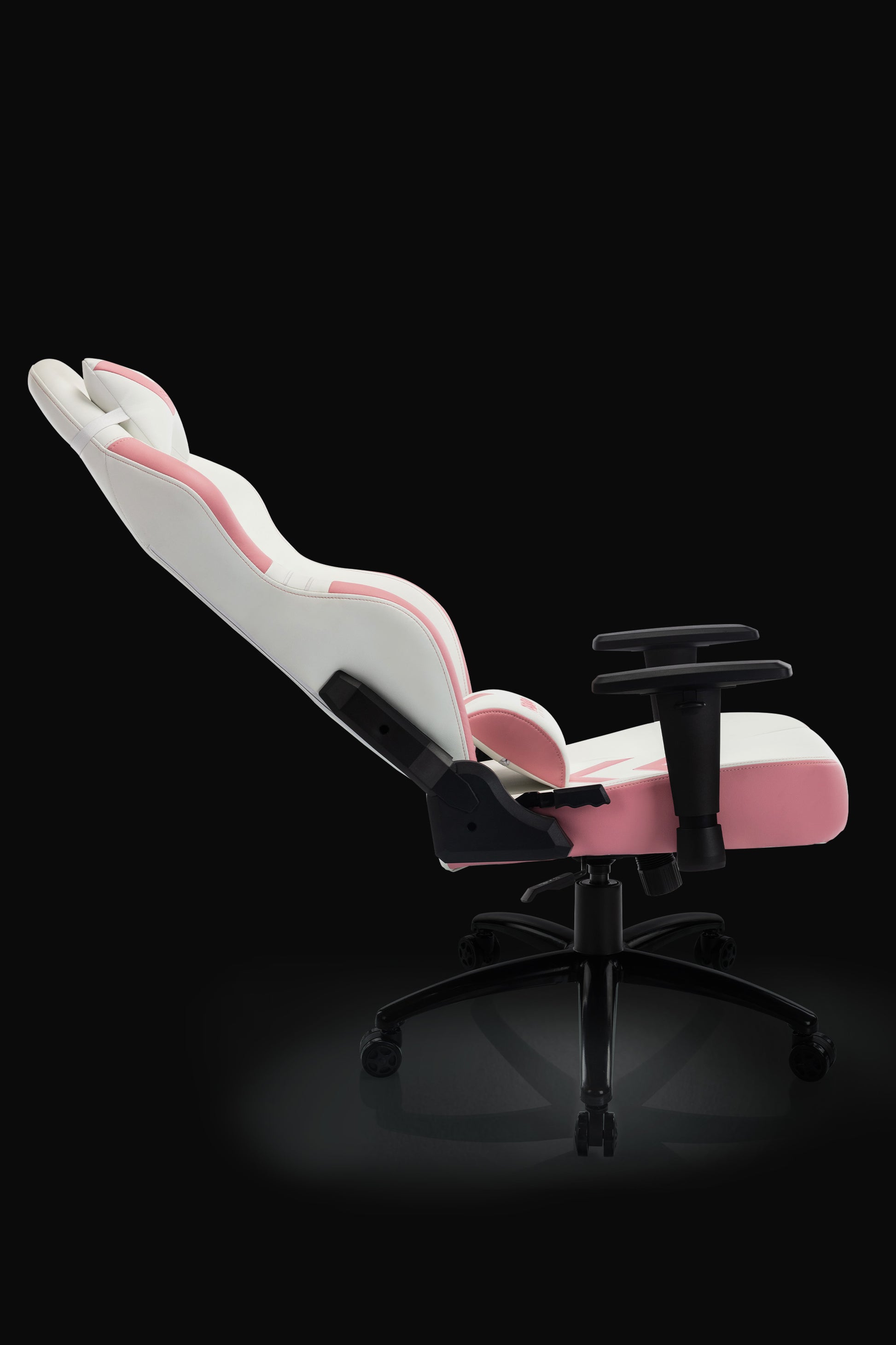 FUQIDO reclining gaming chair 1325 series white and pink#color_pink
