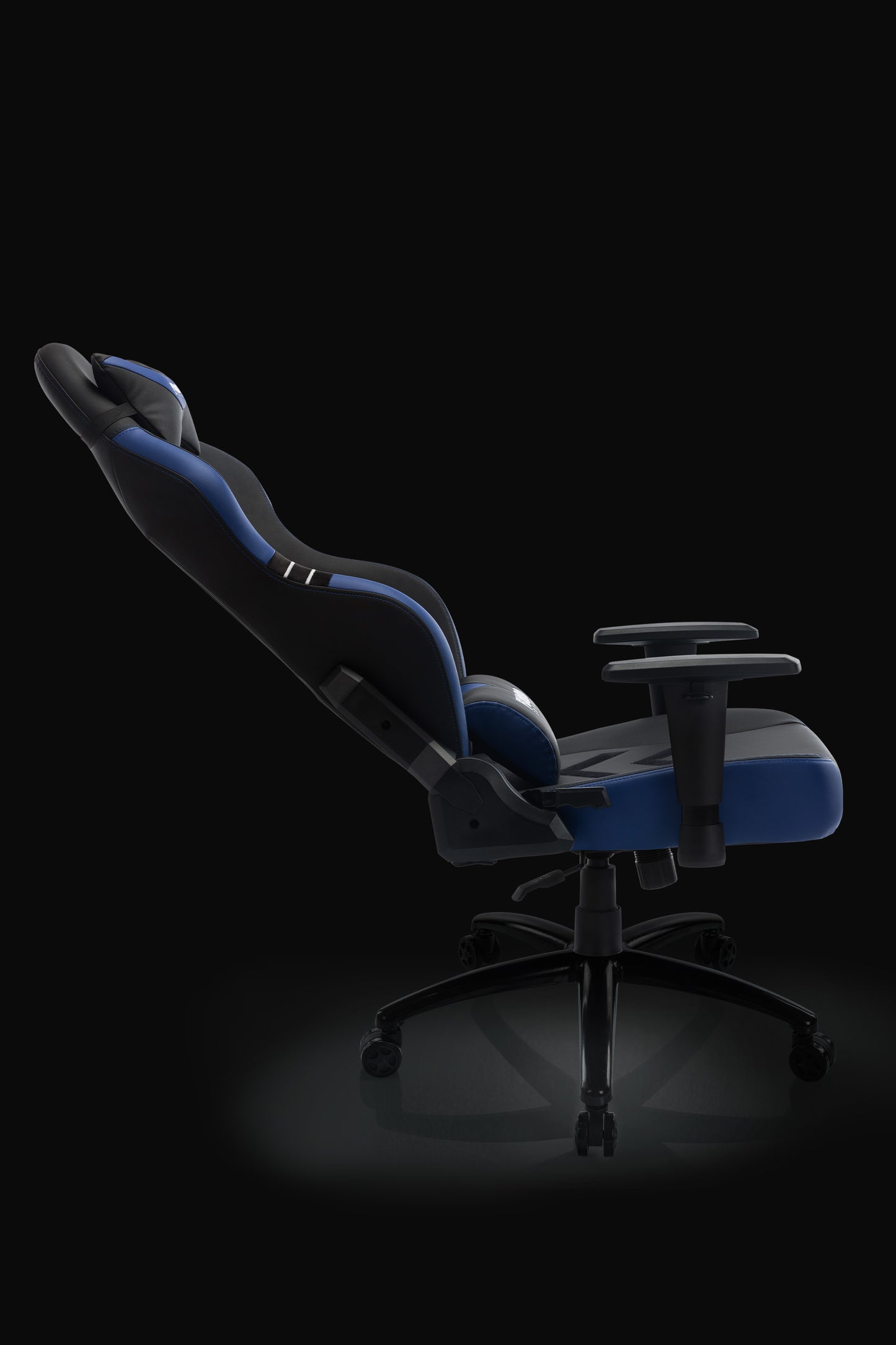 FUQIDO reclining gaming chair 1325 series black and blue#color_blue