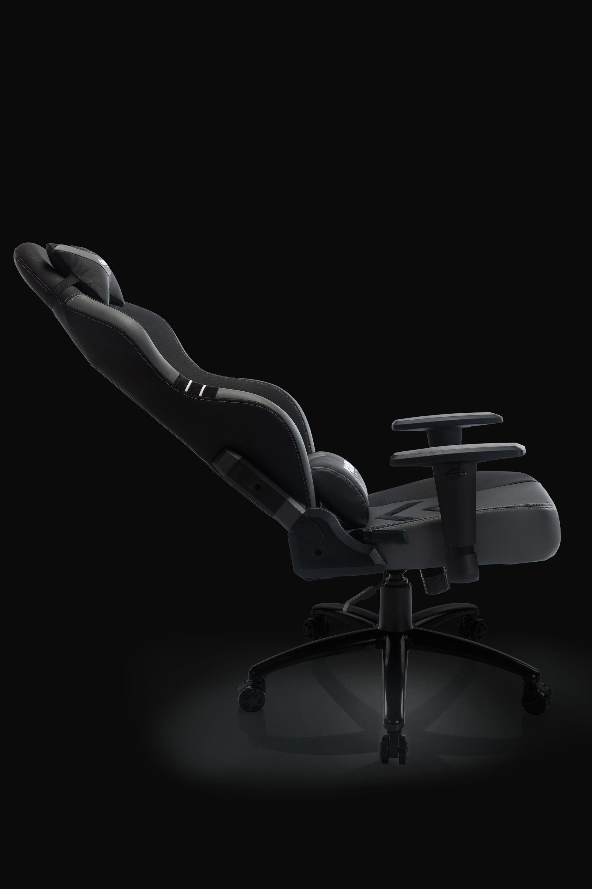 FUQIDO reclining gaming chair 1325 series black and gray#color_gray